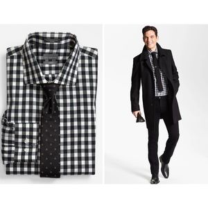 MEN’S C2 by Calibrate Trim Fit Non-Iron Button Down Size 16 Neck 32/33 S…